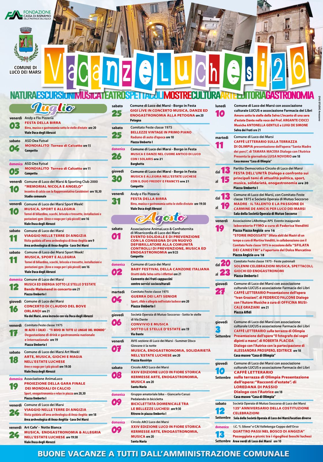 Eventi per tutti i gusti nella rassegna estiva luchese 